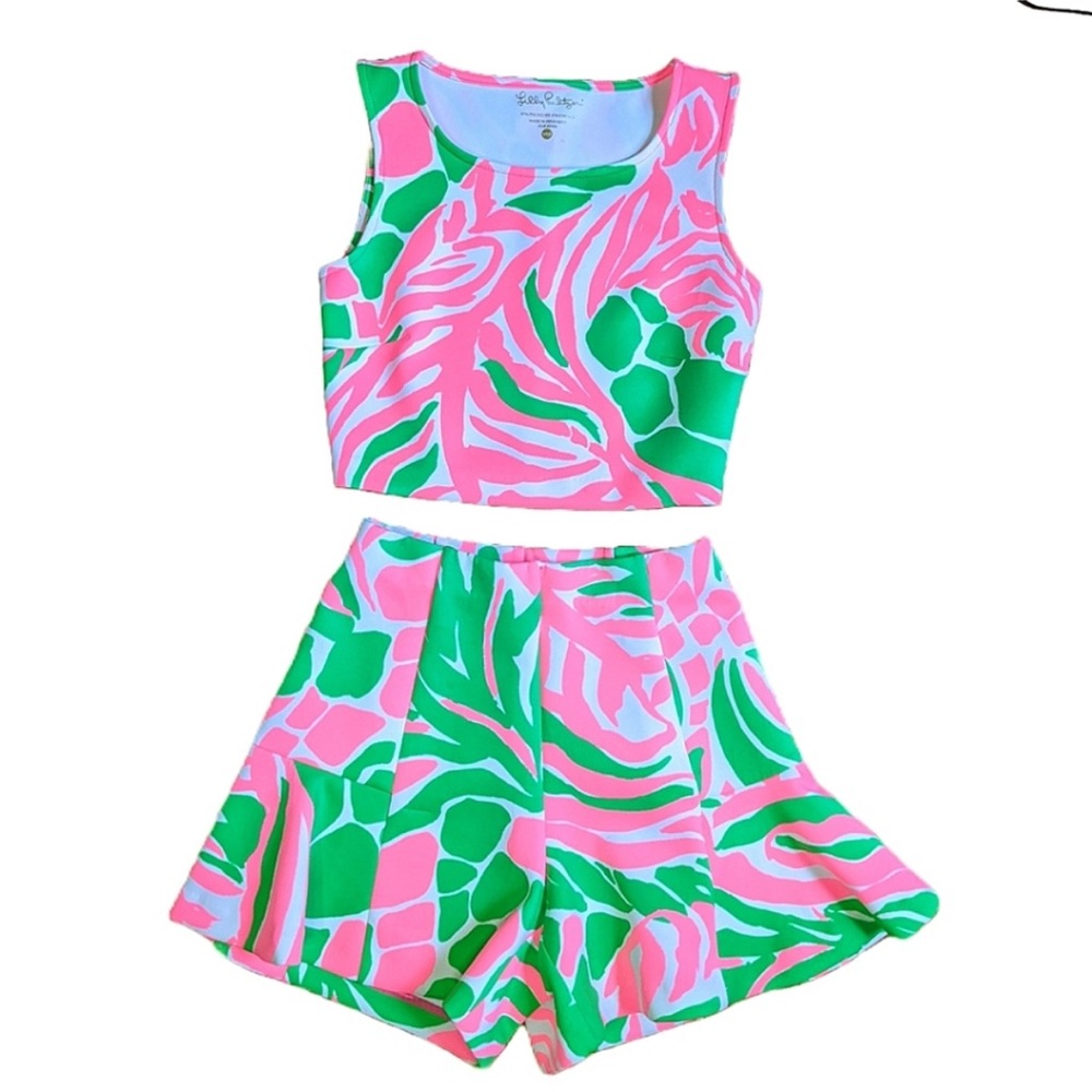Lilly Pulitzer Neri Crop Top and Shorts Set - Size XS